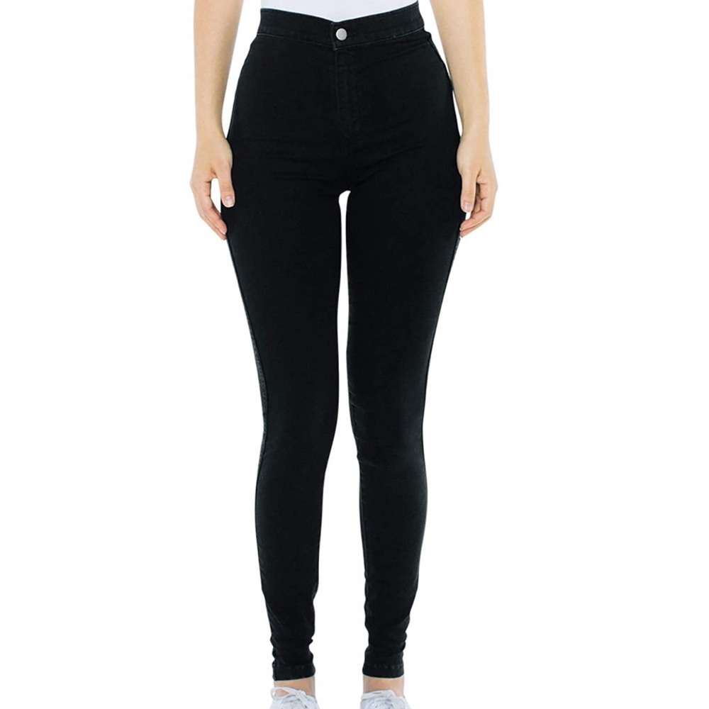 American Apparel black easy jeans size XS.